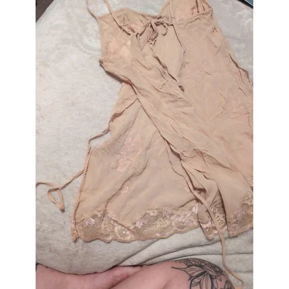 Vintage Victoria secret night gown lingerie floral uptown mini dress - Picture 6 of 8